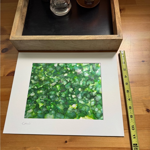 New Original Signed Artwork Alcohol Ink on Paper 184 - Picture 4 of 5